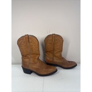 Durango TR762 Carmel Brown Leather Biker Western Cowboy Boots Men's 10EE